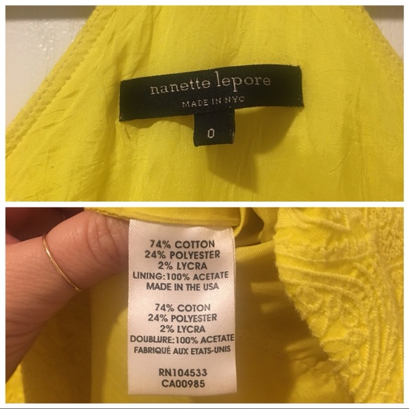 Nanette Lepore Yellow Dress - Picture 7 of 8
